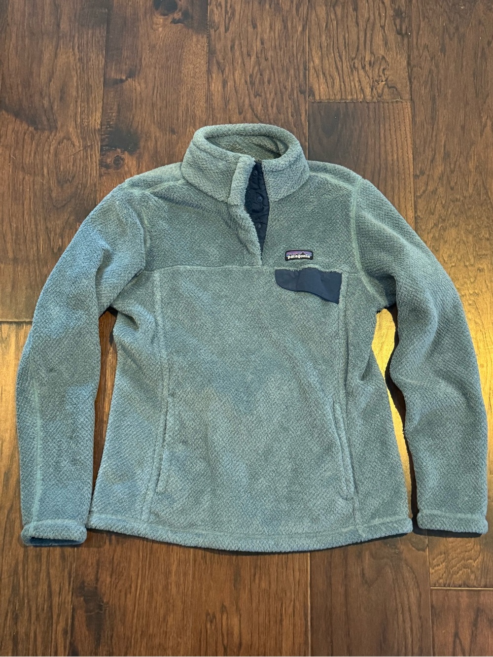 Patagonia Women's Re-Tool Snap-T Pullover Shadow Blue Cadet Blue X-Dye - Medium